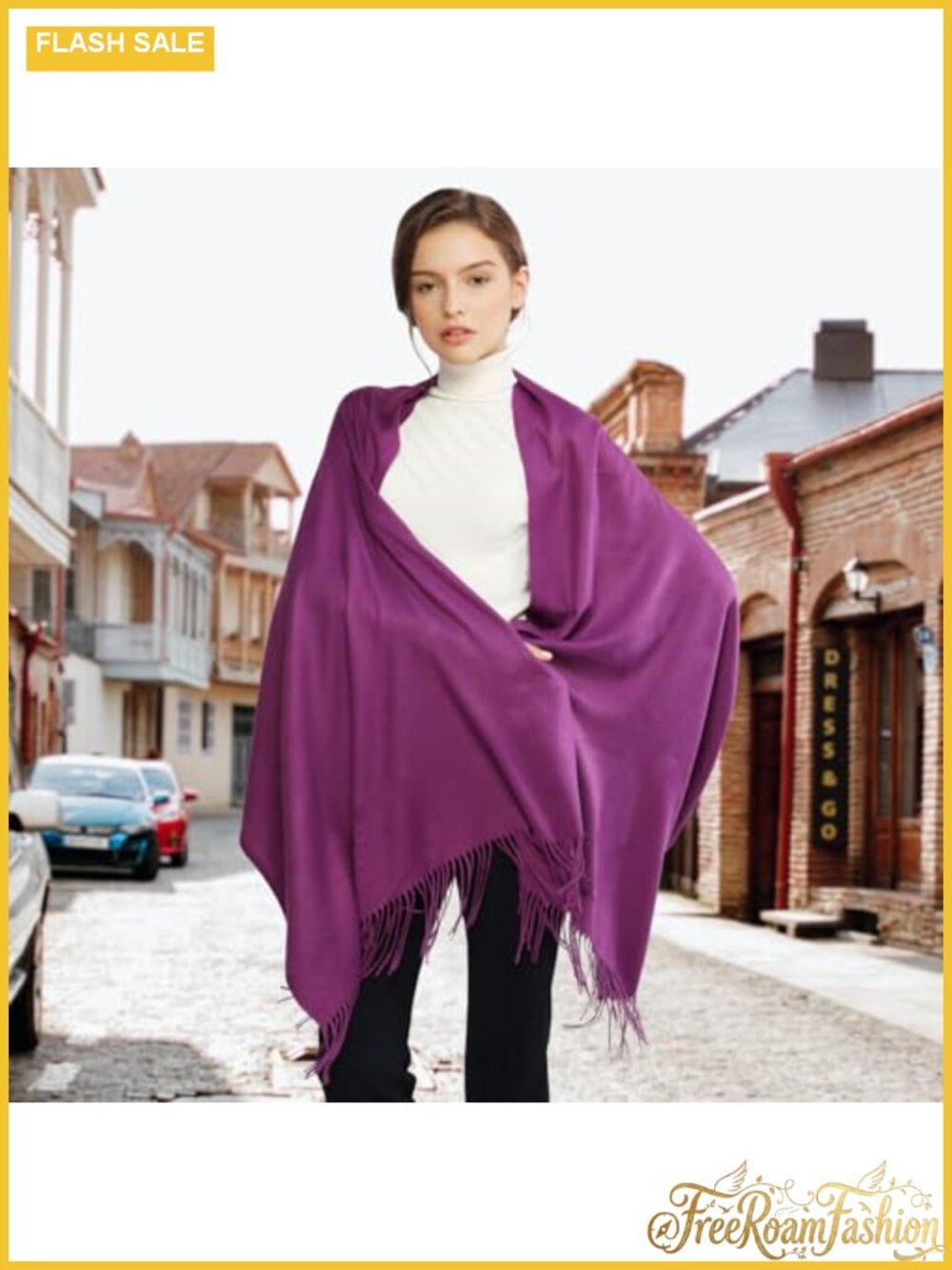 Solid Shawl Wrap Scarf Fringe Lightweight Wedding Evening Accessory